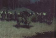 Frederic Remington, Scare in a Pack Train (mk43)